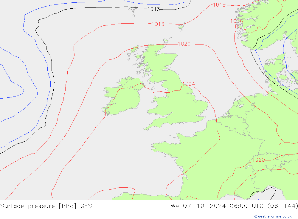 GFS: We 02.10.2024 06 UTC