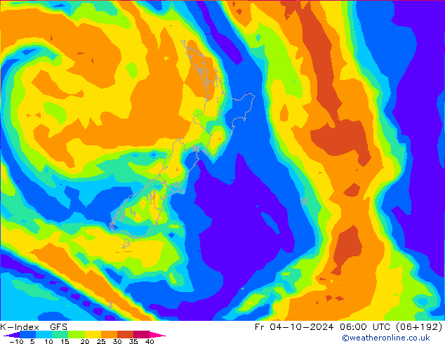 K-Index GFS  04.10.2024 06 UTC