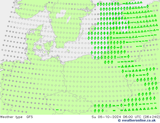 Weather type GFS Su 06.10.2024 06 UTC