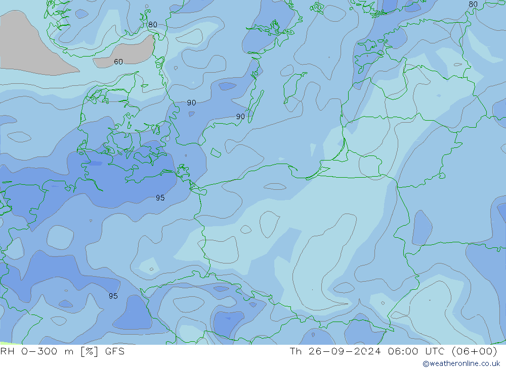 RH 0-300 m GFS Do 26.09.2024 06 UTC