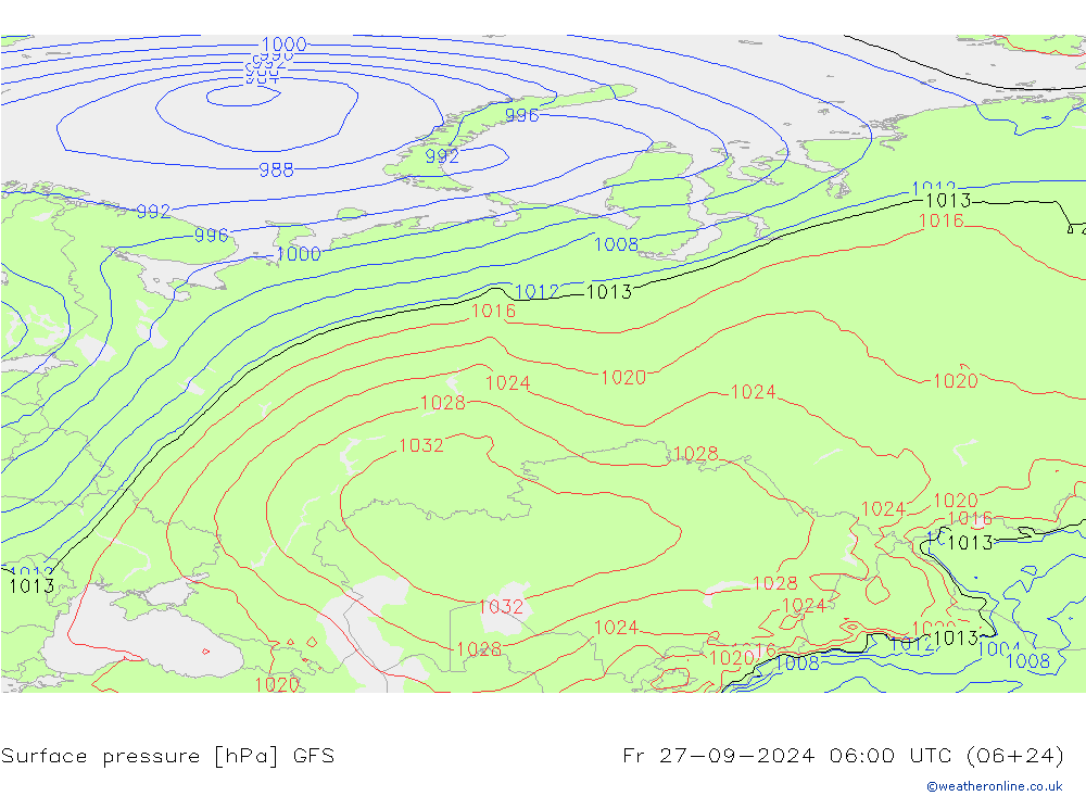 GFS: Fr 27.09.2024 06 UTC