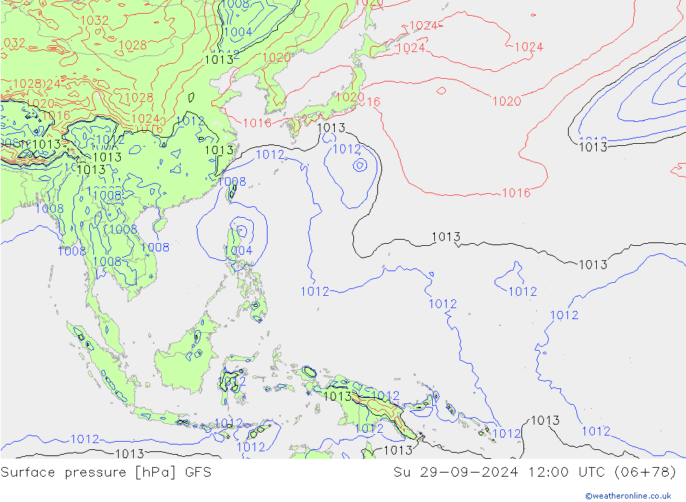 GFS: Su 29.09.2024 12 UTC