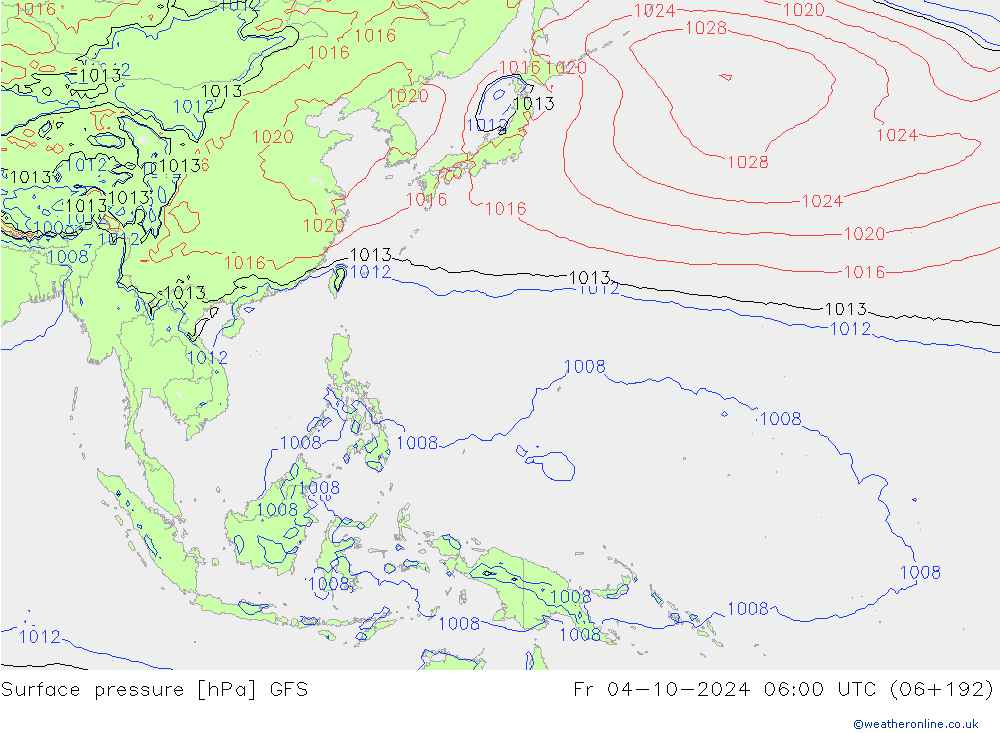 GFS: пт 04.10.2024 06 UTC