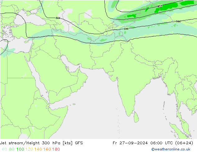 джет GFS пт 27.09.2024 06 UTC