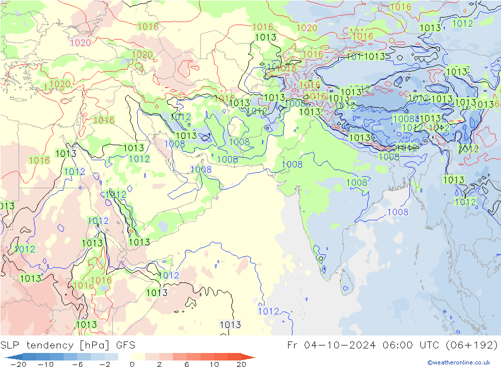 tendencja GFS pt. 04.10.2024 06 UTC