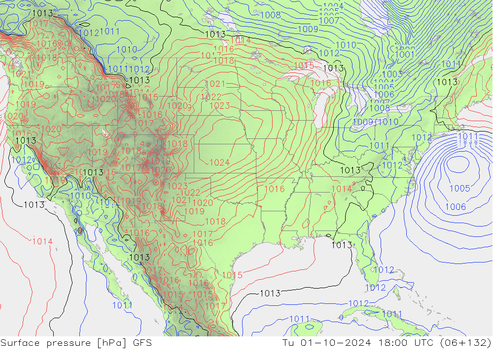 GFS: вт 01.10.2024 18 UTC