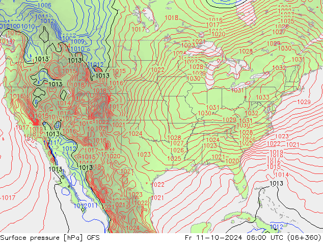 GFS: пт 11.10.2024 06 UTC