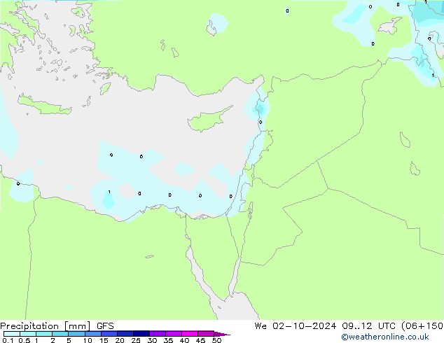 Precipitation GFS We 02.10.2024 12 UTC