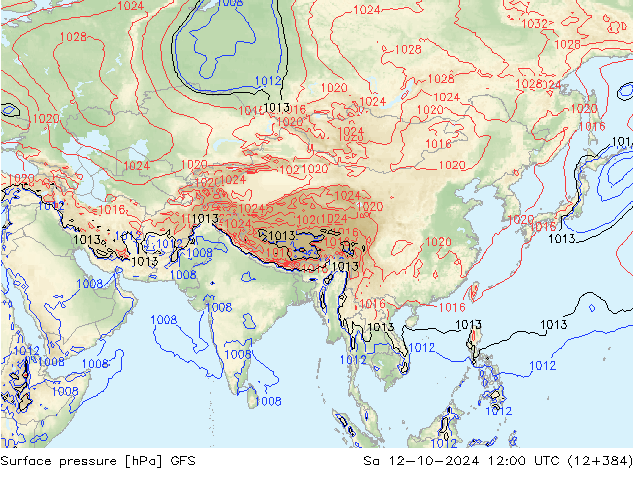 GFS: сб 12.10.2024 12 UTC