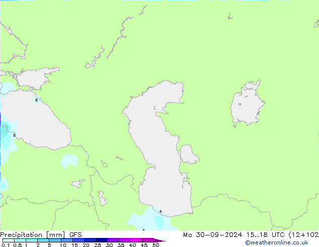 Precipitazione GFS lun 30.09.2024 18 UTC