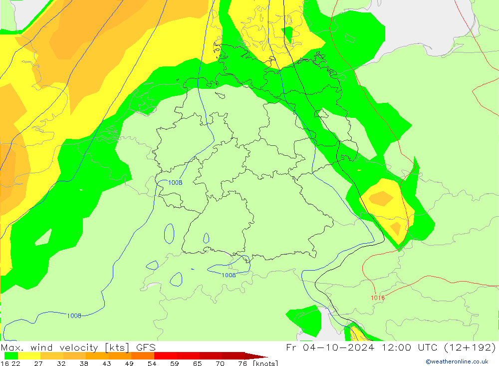 Windböen GFS Fr 04.10.2024 12 UTC