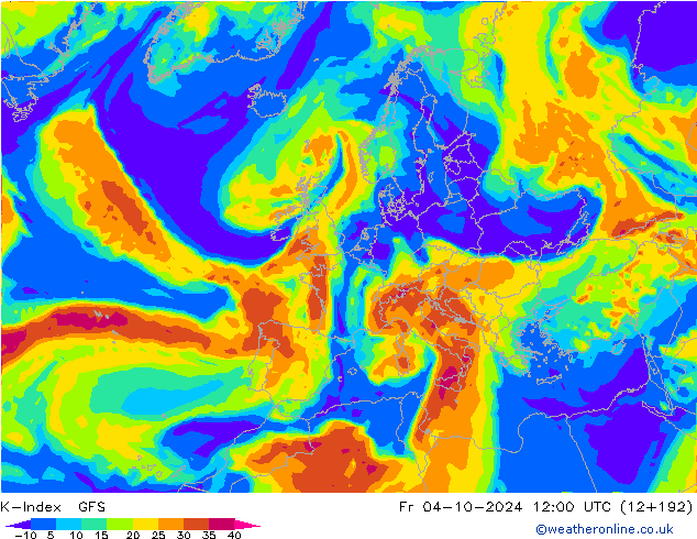 K-Index GFS  04.10.2024 12 UTC