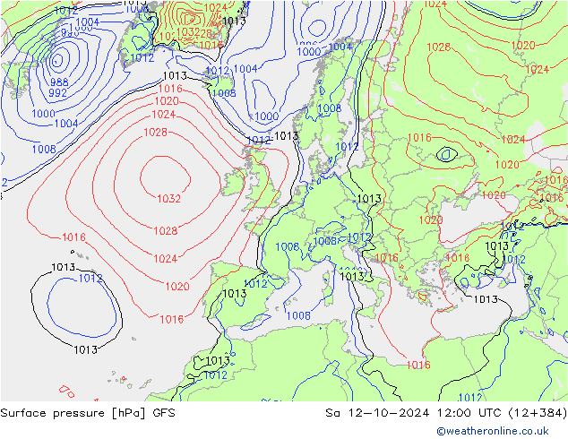 Luchtdruk (Grond) GFS za 12.10.2024 12 UTC