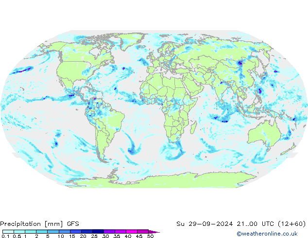 Précipitation GFS dim 29.09.2024 00 GMT