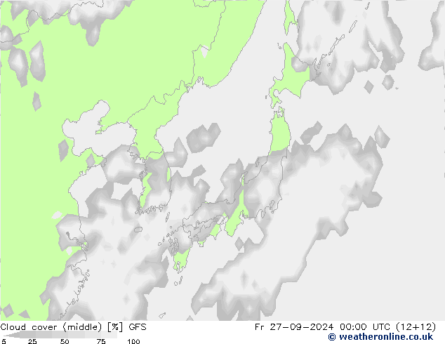 nuvens (médio) GFS Sex 27.09.2024 00 UTC