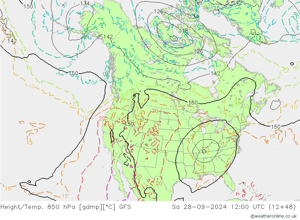 Z500/Rain (+SLP)/Z850 GFS So 28.09.2024 12 UTC