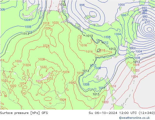 GFS: Su 06.10.2024 12 UTC