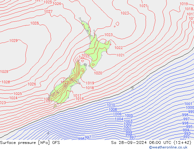 GFS: So 28.09.2024 06 UTC