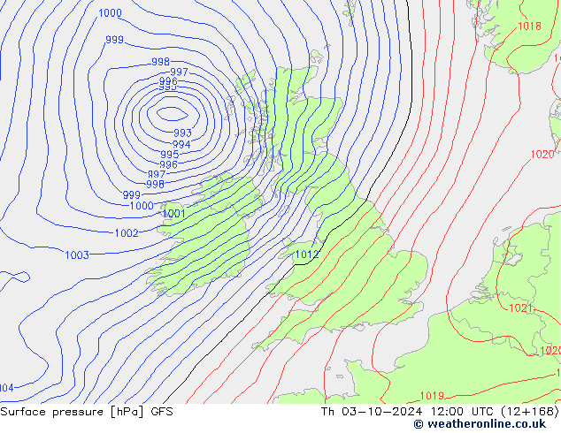 GFS: Th 03.10.2024 12 UTC