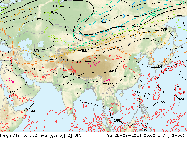 Z500/Rain (+SLP)/Z850 GFS So 28.09.2024 00 UTC