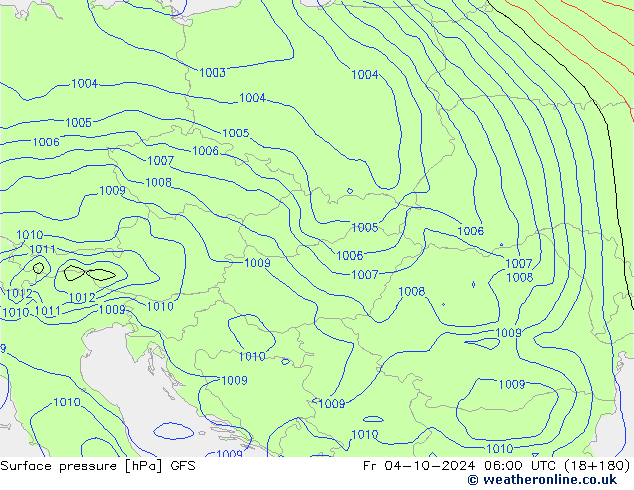 GFS: Pá 04.10.2024 06 UTC