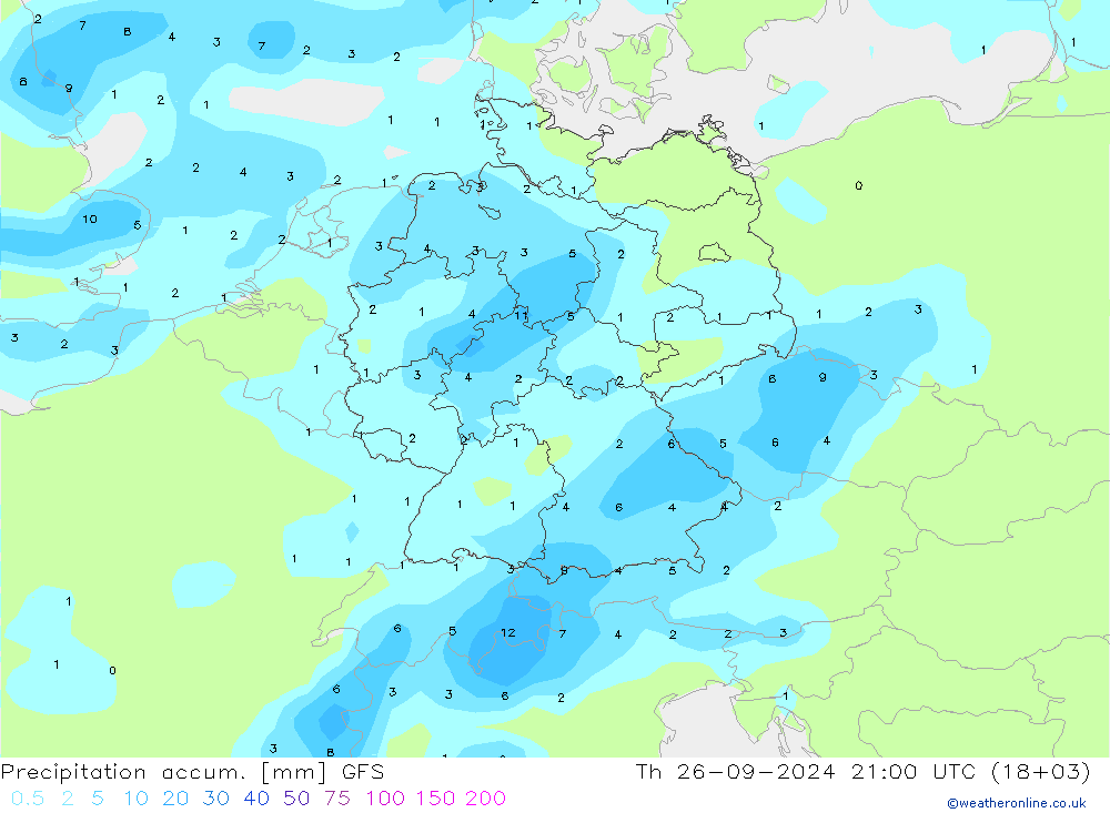 Nied. akkumuliert GFS Do 26.09.2024 21 UTC