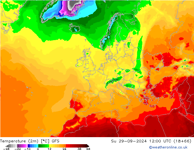 GFS: dom 29.09.2024 12 UTC