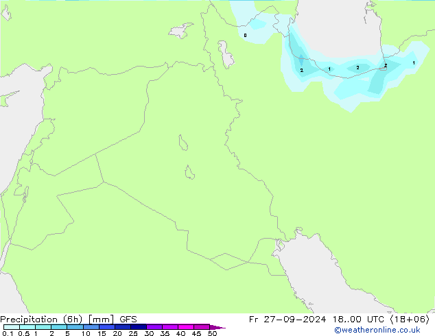 Z500/Rain (+SLP)/Z850 GFS ven 27.09.2024 00 UTC