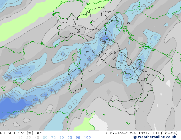 300 hPa Nispi Nem GFS Cu 27.09.2024 18 UTC