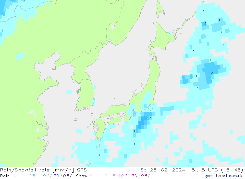 Kar/Yağmur Oranı GFS Cts 28.09.2024 18 UTC