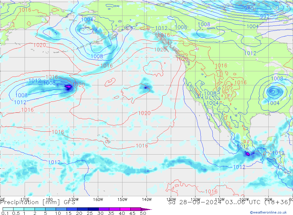 Précipitation GFS sam 28.09.2024 06 UTC