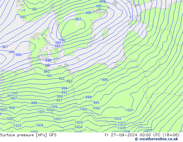 GFS: vie 27.09.2024 00 UTC