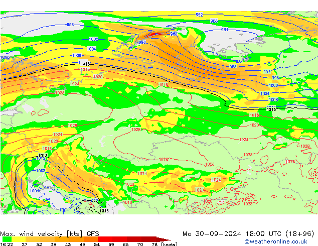 Max. wind velocity GFS septembre 2024