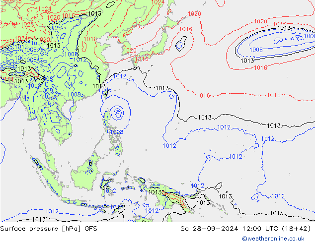 GFS: So 28.09.2024 12 UTC