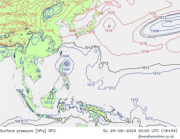 GFS:  29.09.2024 00 UTC