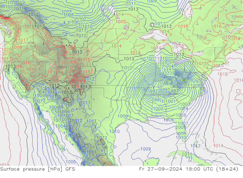 GFS: Fr 27.09.2024 18 UTC