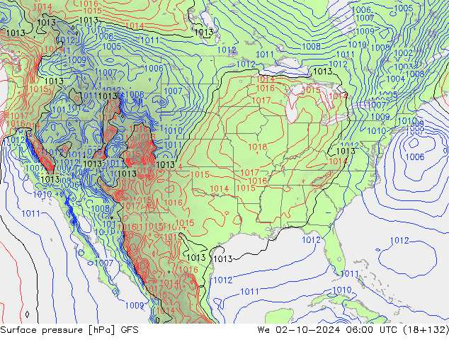 GFS: wo 02.10.2024 06 UTC