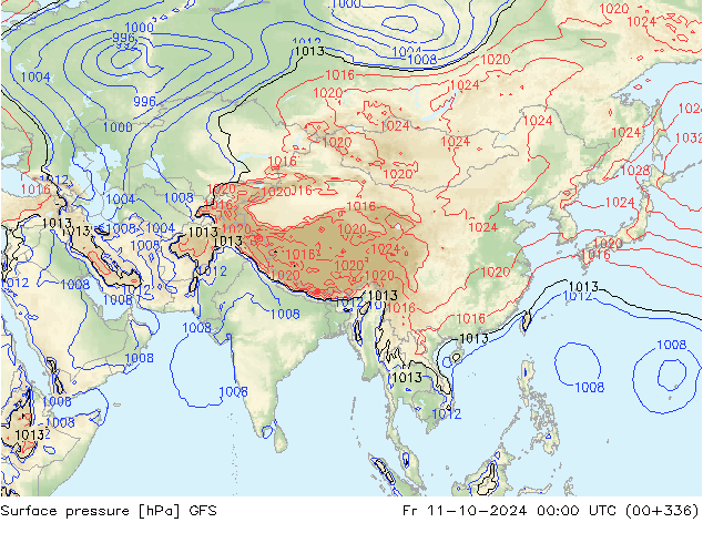 GFS: Cu 11.10.2024 00 UTC