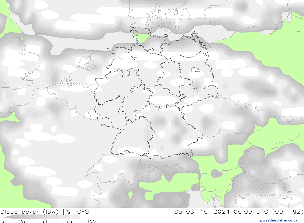 облака (низкий) GFS сб 05.10.2024 00 UTC