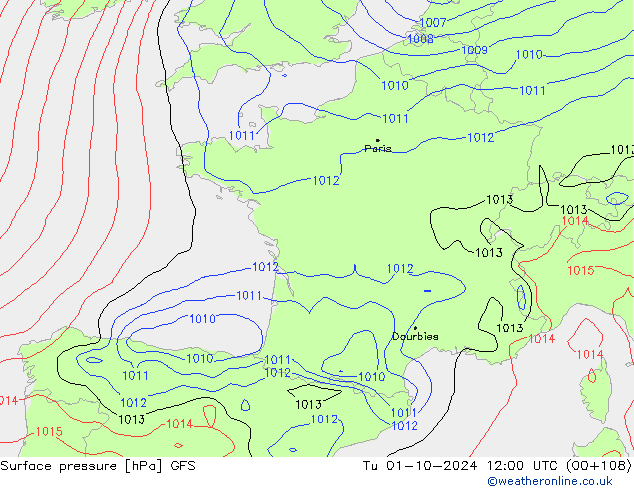 GFS: mar 01.10.2024 12 UTC