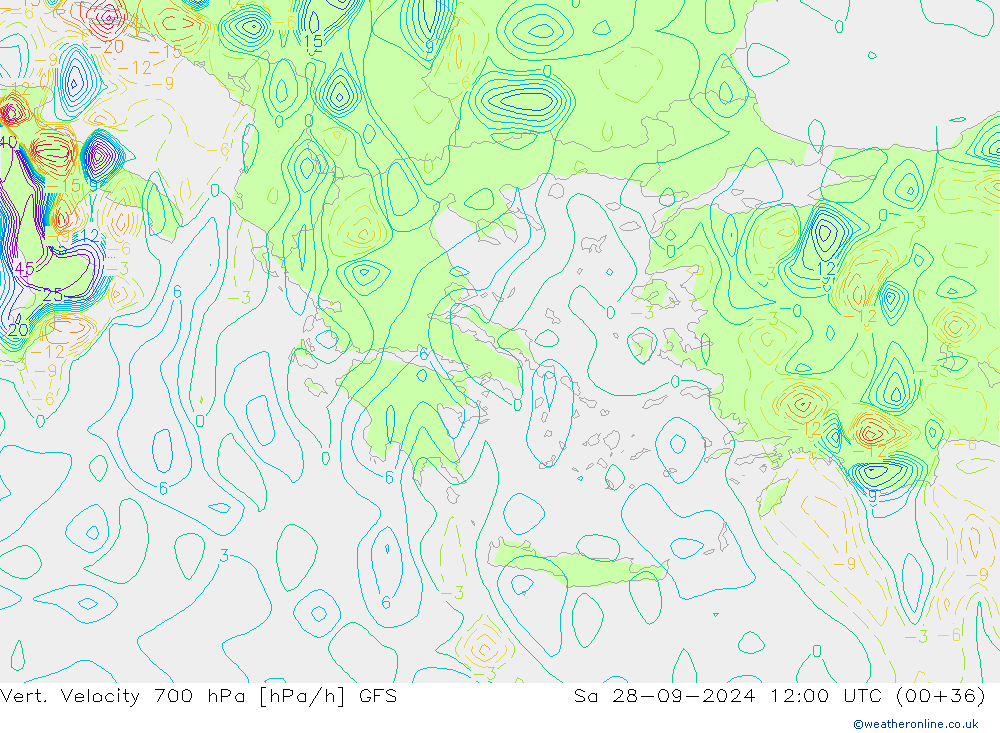 Vert. Velocity 700 hPa GFS So 28.09.2024 12 UTC