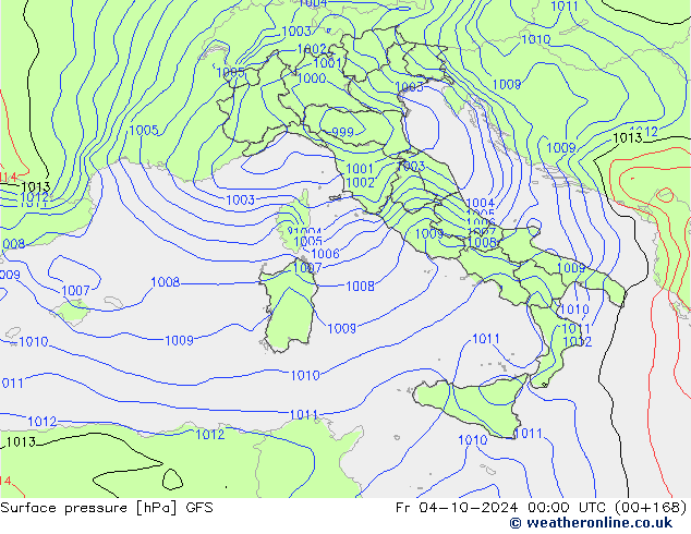 GFS: пт 04.10.2024 00 UTC