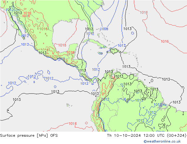 GFS: чт 10.10.2024 12 UTC