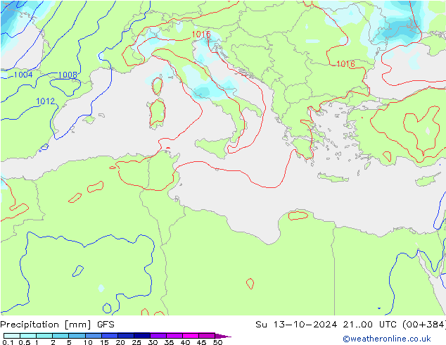 GFS: Dom 13.10.2024 00 UTC