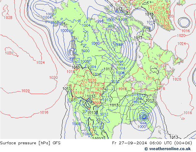 GFS: ven 27.09.2024 06 UTC