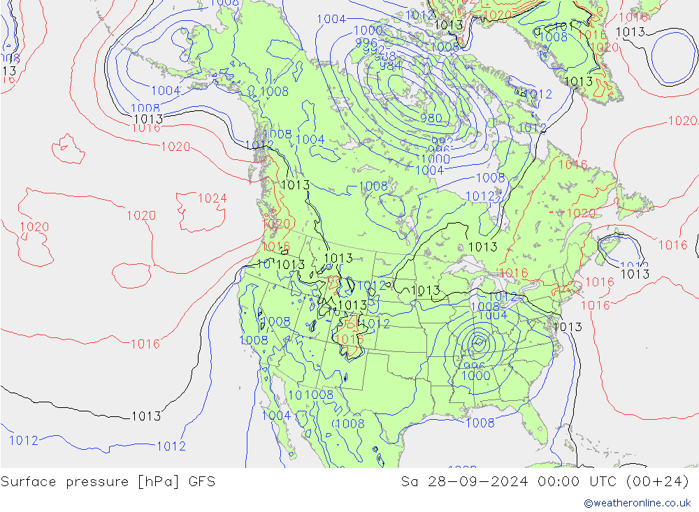 GFS: Cts 28.09.2024 00 UTC