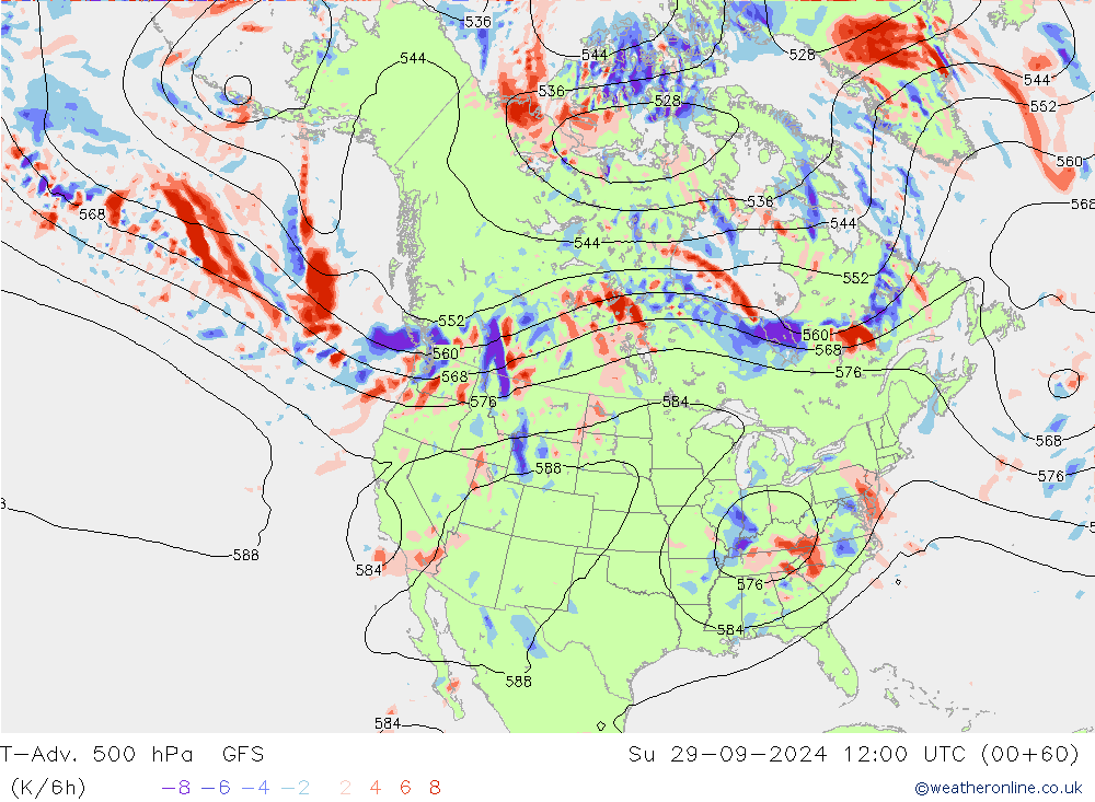 T-Adv. 500 hPa GFS Su 29.09.2024 12 UTC