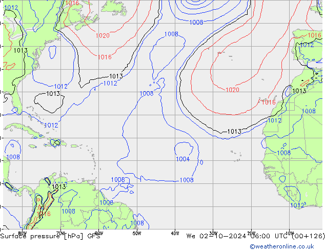 GFS: wo 02.10.2024 06 UTC