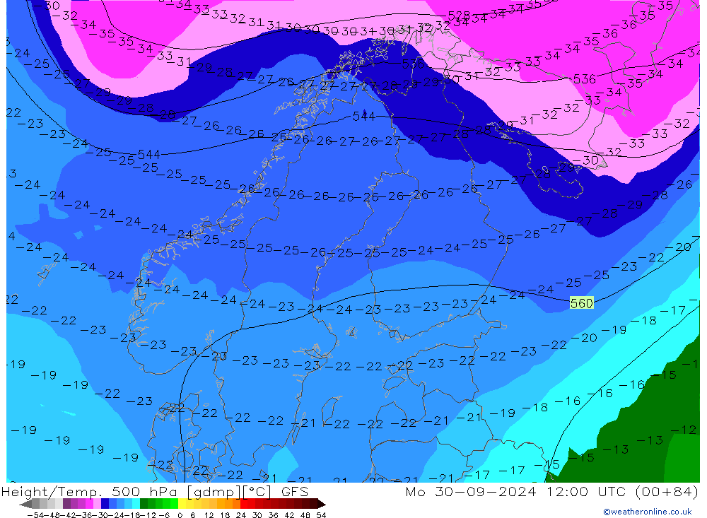 GFS: Mo 30.09.2024 12 UTC