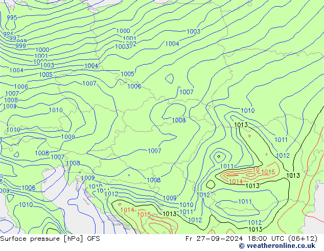 GFS: Fr 27.09.2024 18 UTC